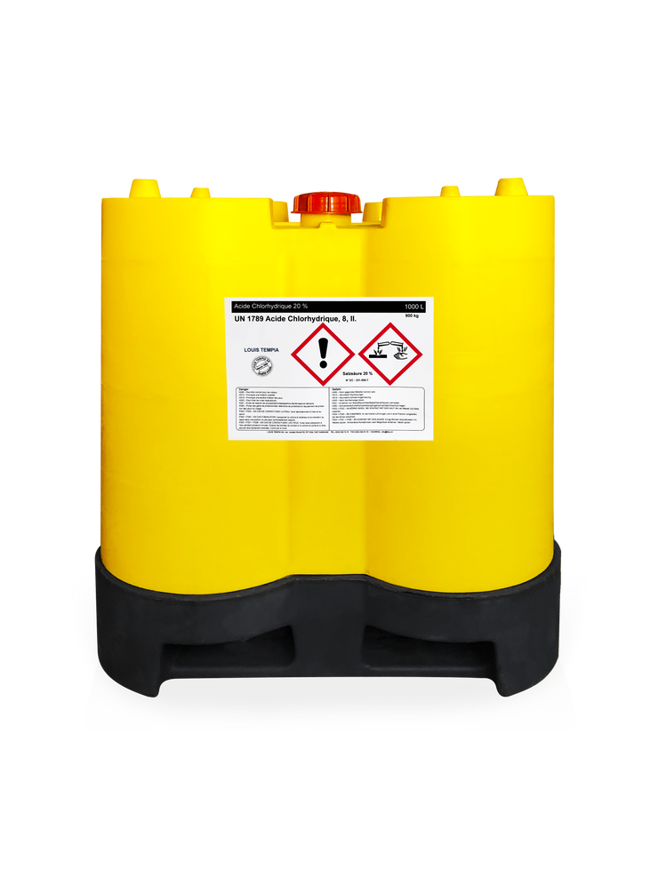 ACIDE CHLORHYDRIQUE 20% 800L - Louis TEMPIA SA, Genève