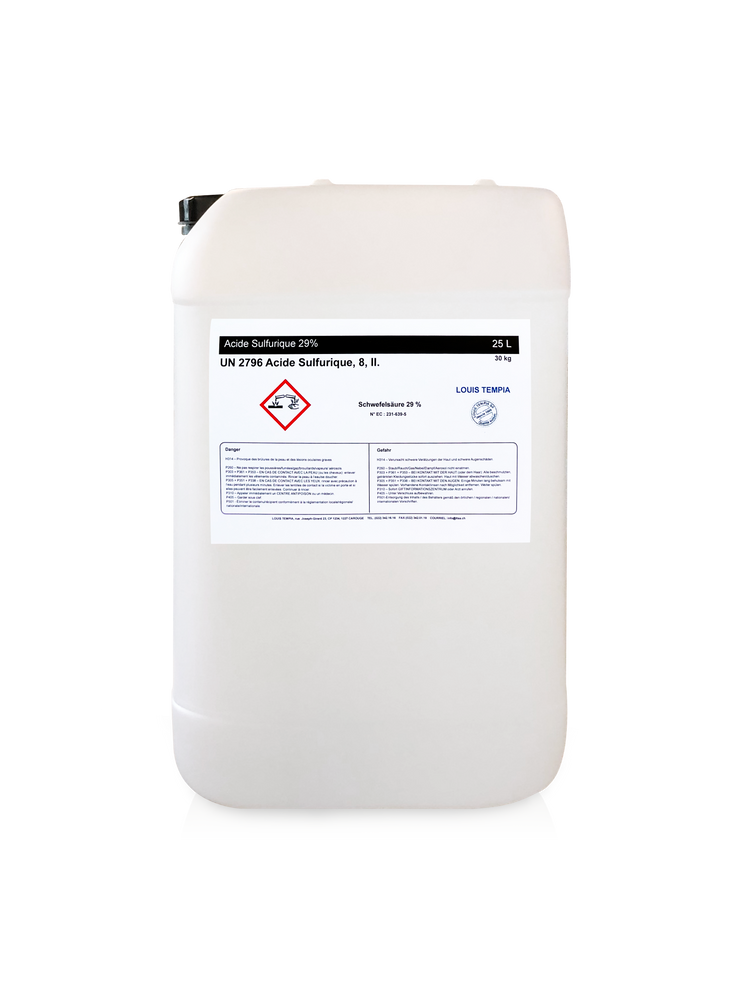 Acide SULFURIQUE pr accu 29% - Louis TEMPIA SA, Genève