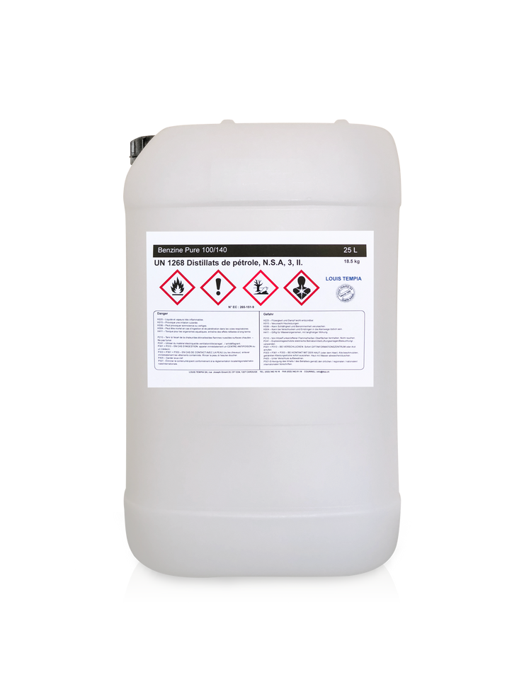 BENZINE PURE (distillat de benzine 100-140) - Louis TEMPIA SA, Genève