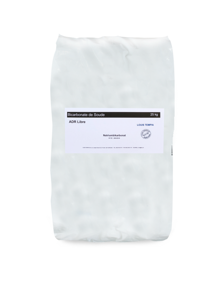Bicarbonate de SOUDE Tech. 25kg - Louis TEMPIA SA, Genève