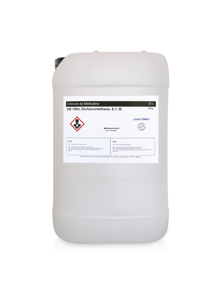 Chlorure de METHYLENE 25L - Louis TEMPIA SA, Genève