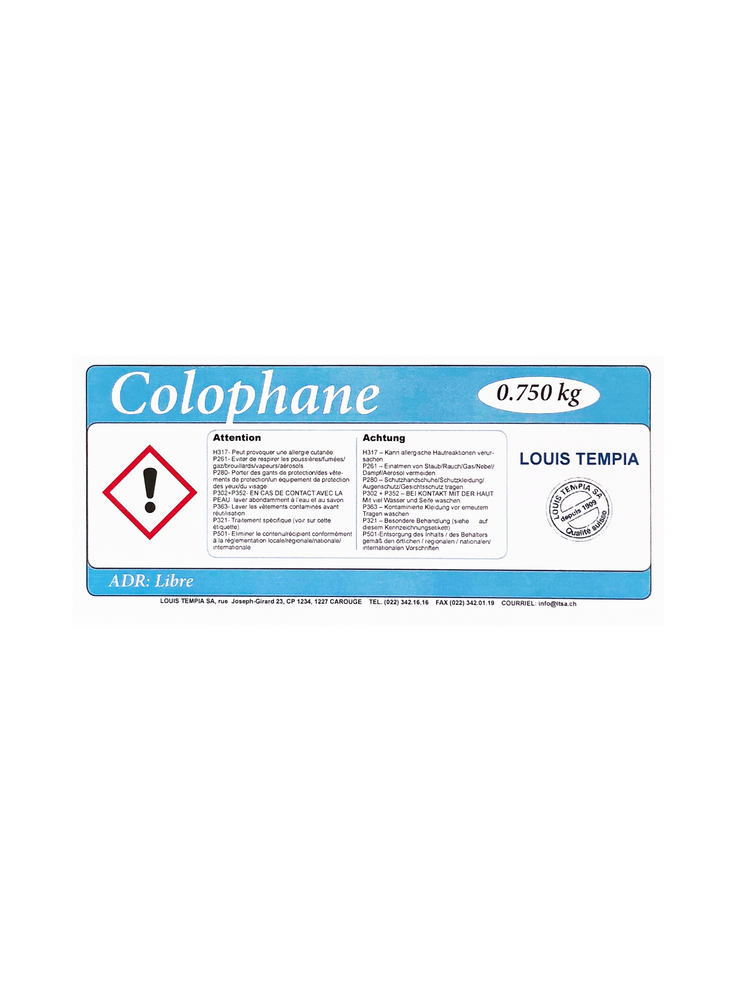COLOPHANE en morceaux - Louis TEMPIA SA, Genève