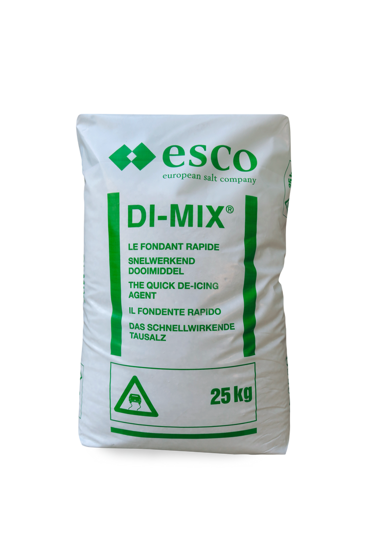 DI-MIX, sac de 25kg - Produit de déverglaçage rapide, idéal pour l’entretien hivernal des routes, places, cours d’école etc.