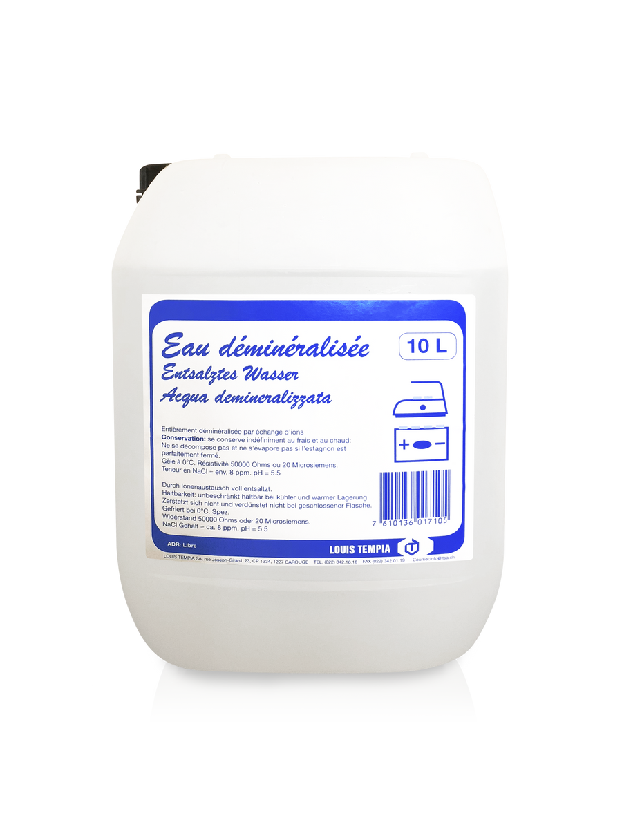 Demineralized Water – Louis Tempia SA