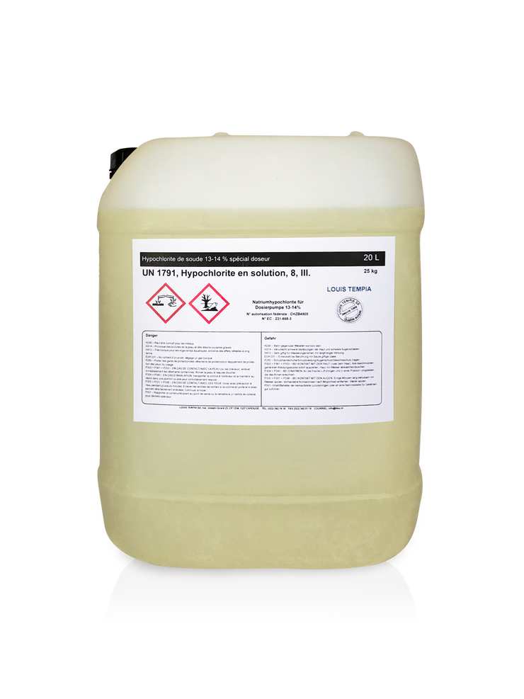 Sodium hypochlorite 13 - 14% SPECIAL DOSAGE