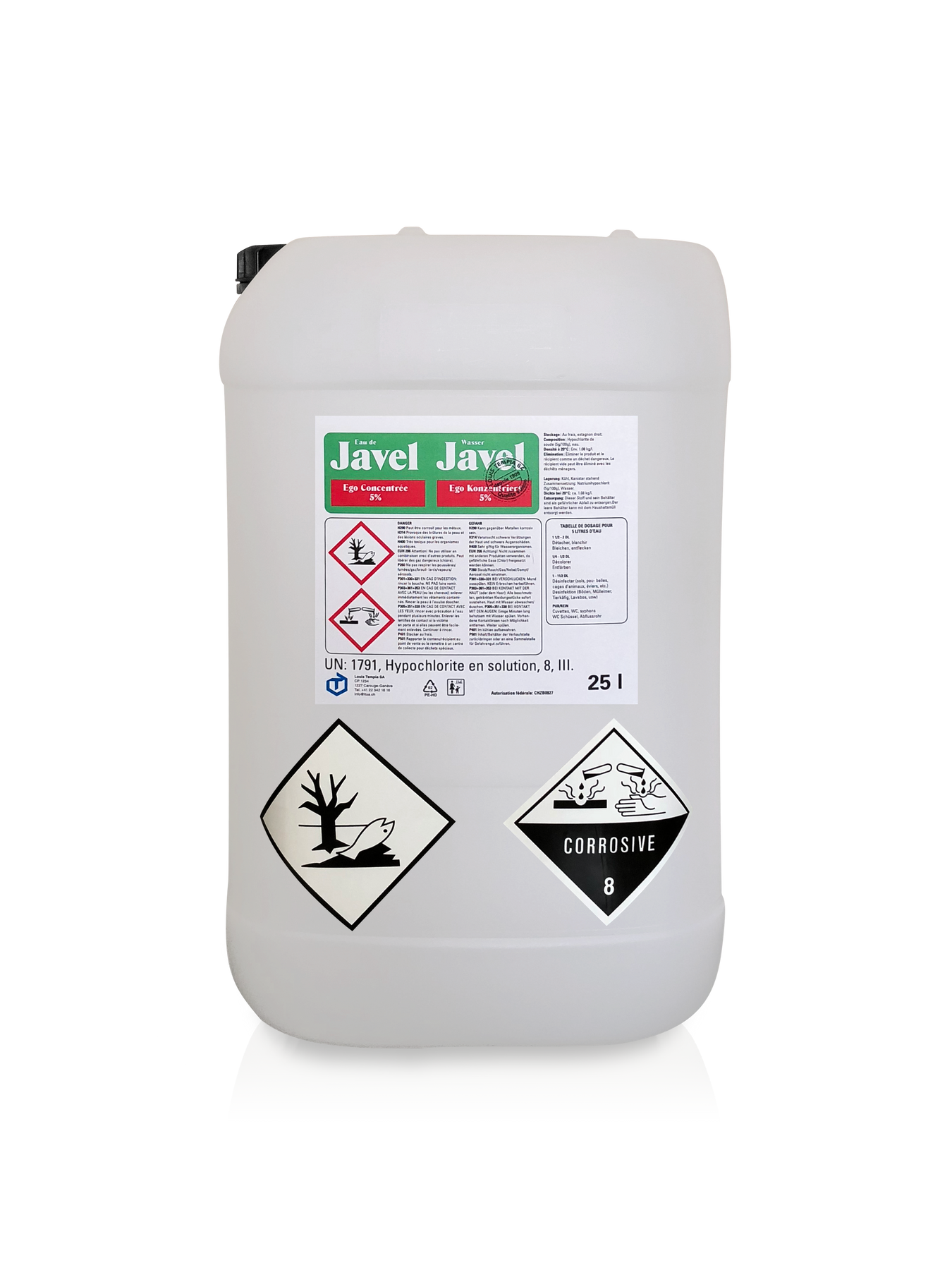 Eau de javel 5L - Central'Hal