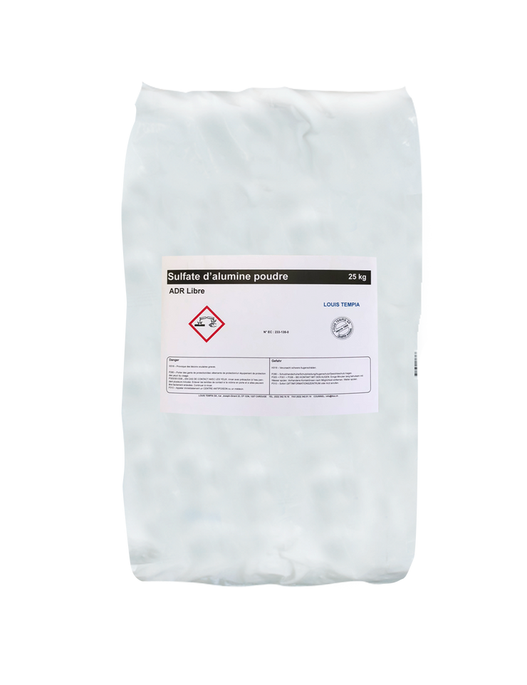 Aluminum sulfate powder
