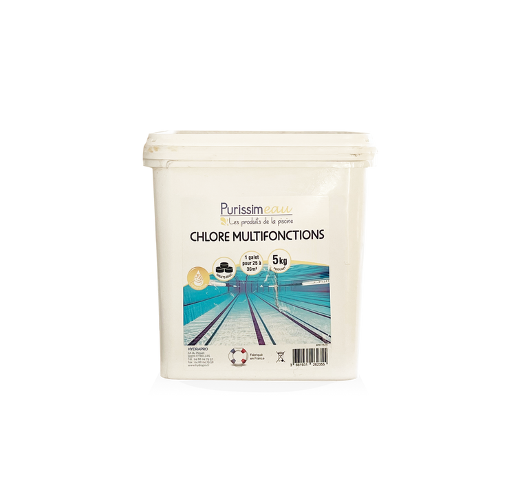 Chlore MULTIFONCTION, galets de 250 gr